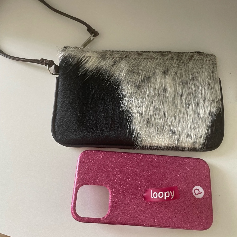 Jackson and Hyde cow wristlet authentic